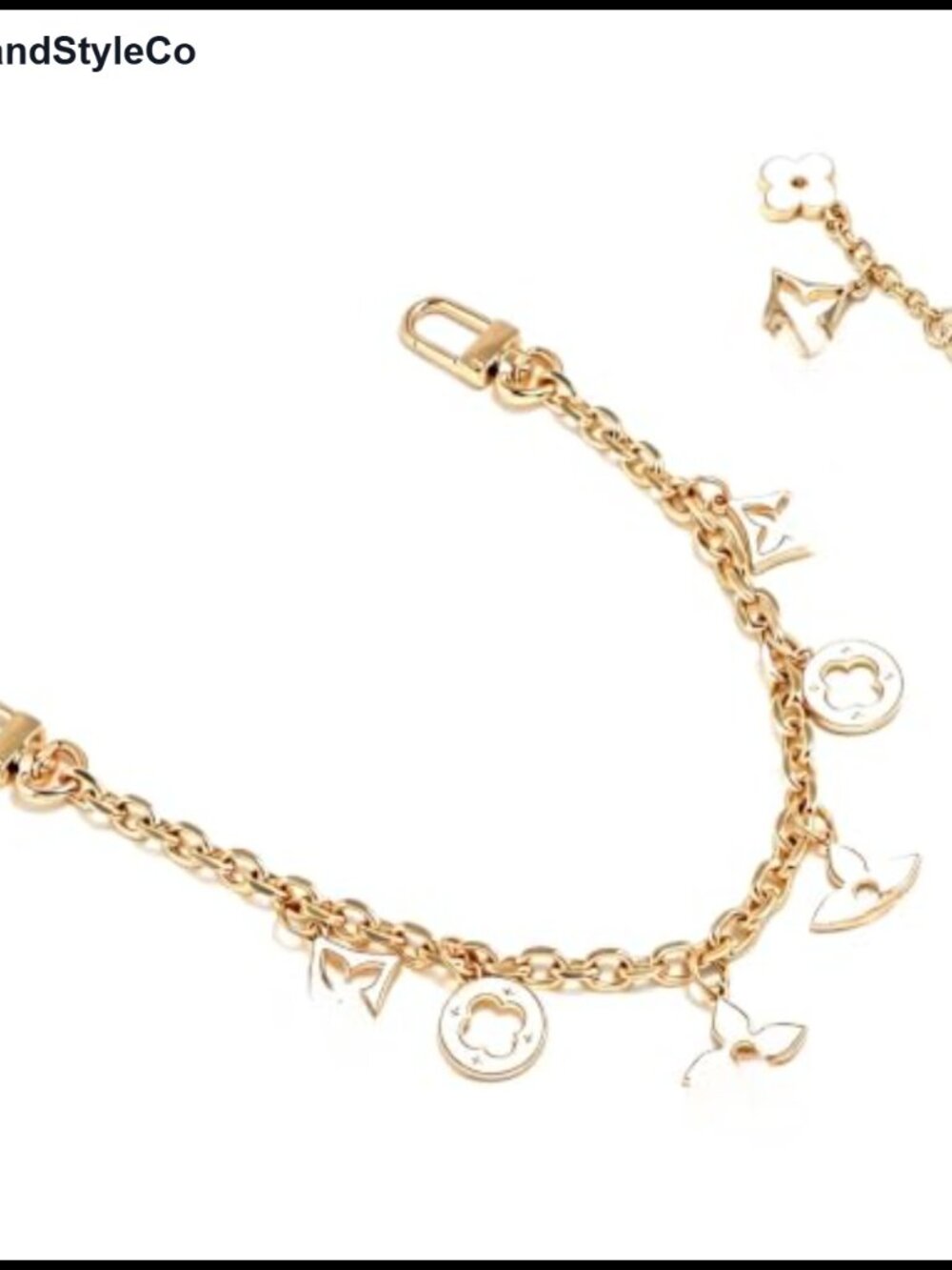 Gold Plated Metal Wallet Chain Bag Charm Purse Accessory Set Women